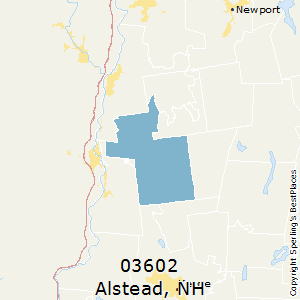 Alstead,New Hampshire County Map