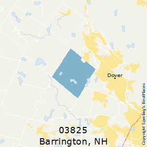 Barrington,New Hampshire County Map
