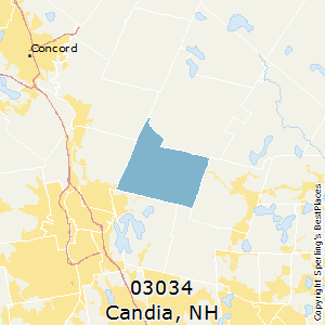 Candia,New Hampshire County Map