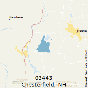 Chesterfield,New Hampshire(03443) Zip Code Map