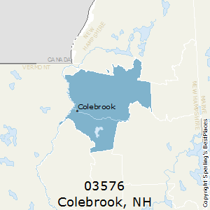 Colebrook,New Hampshire County Map