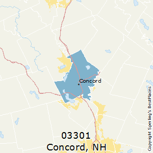 Concord,New Hampshire County Map