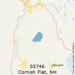 Cornish_Flat,New Hampshire County Map