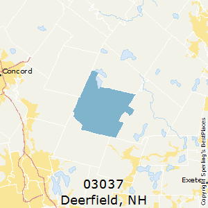 Deerfield,New Hampshire County Map