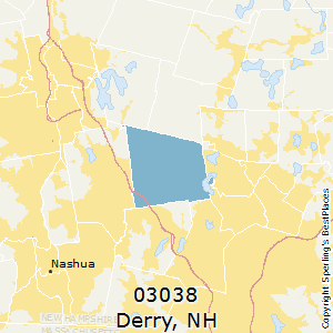 Derry,New Hampshire County Map