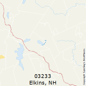 Elkins,New Hampshire County Map