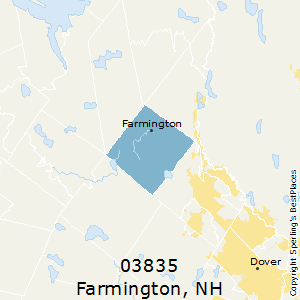 Farmington,New Hampshire County Map