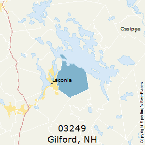 Gilford,New Hampshire County Map