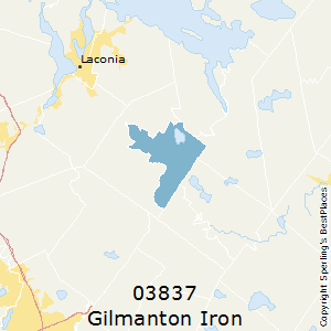 Gilmanton_Iron_Works,New Hampshire County Map
