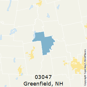 Greenfield,New Hampshire County Map
