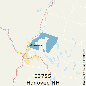 Hanover,New Hampshire County Map