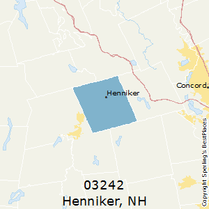 Henniker,New Hampshire County Map