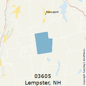 Lempster,New Hampshire County Map