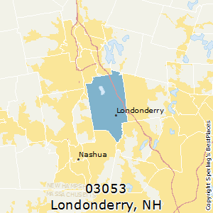 Londonderry,New Hampshire County Map