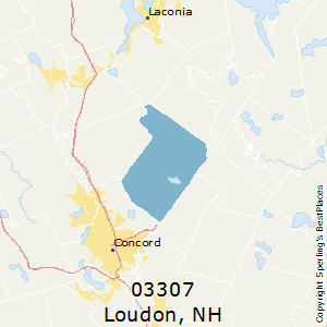 Loudon,New Hampshire County Map