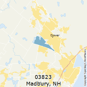 Madbury,New Hampshire County Map