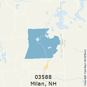 Milan,New Hampshire County Map