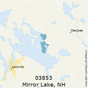 Mirror_Lake,New Hampshire County Map