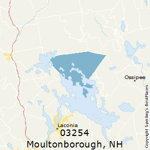 Moultonborough,New Hampshire County Map