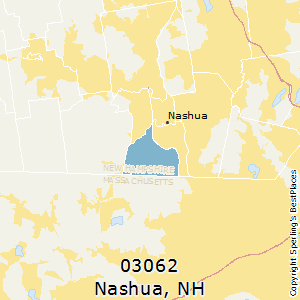 Nashua,New Hampshire(03062) Zip Code Map