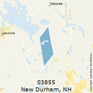 New_Durham,New Hampshire County Map