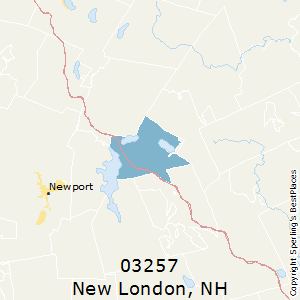 New_London,New Hampshire County Map