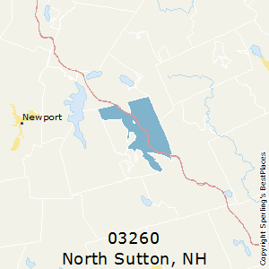 North_Sutton,New Hampshire County Map