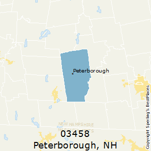 Peterborough,New Hampshire County Map