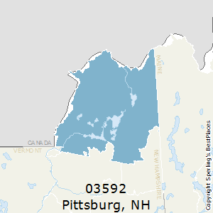 Pittsburg,New Hampshire County Map