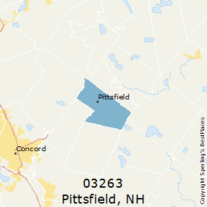 Pittsfield,New Hampshire County Map