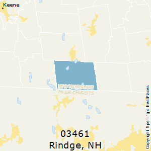 Rindge,New Hampshire County Map