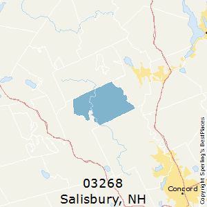 Salisbury,New Hampshire County Map