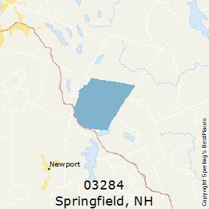 Springfield,New Hampshire County Map