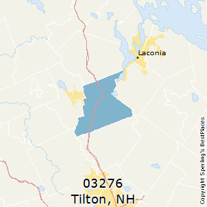Tilton,New Hampshire County Map