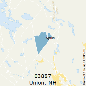 Union,New Hampshire County Map