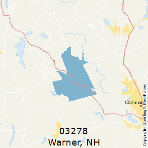 Warner,New Hampshire County Map