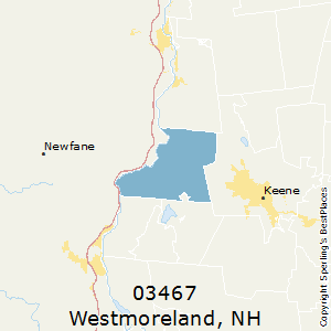 Westmoreland,New Hampshire County Map
