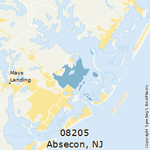 Absecon,New Jersey County Map