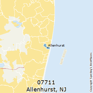 Allenhurst,New Jersey County Map