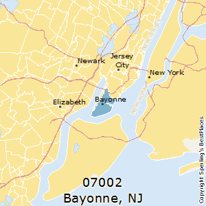 Bayonne,New Jersey County Map