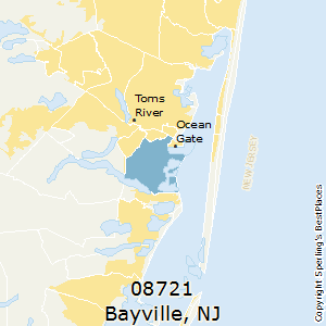Bayville,New Jersey County Map