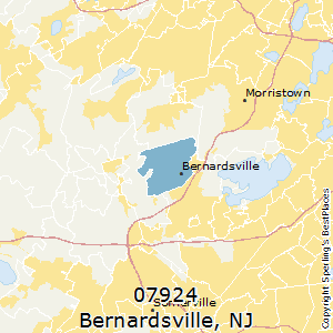 Bernardsville,New Jersey County Map