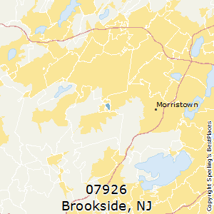 Brookside,New Jersey County Map
