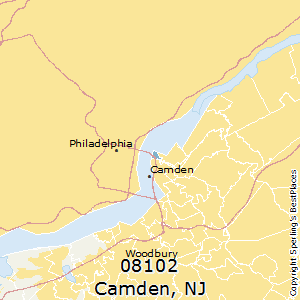 Camden,New Jersey County Map
