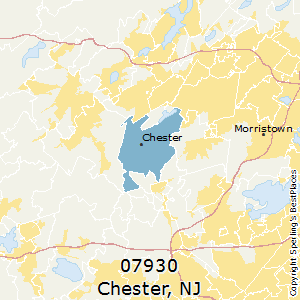 Chester,New Jersey County Map