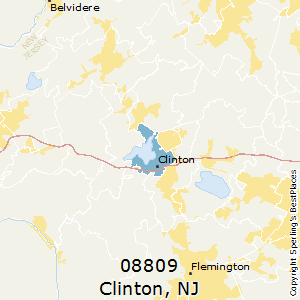 Clinton,New Jersey County Map