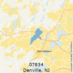 Denville,New Jersey County Map