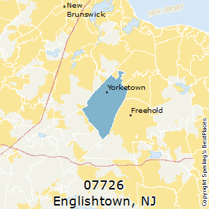 Englishtown,New Jersey County Map