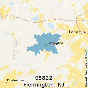 Flemington,New Jersey County Map