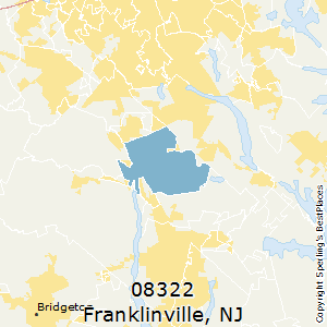 Franklinville,New Jersey County Map